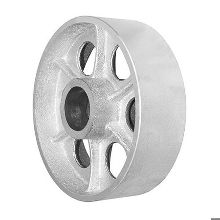 DURASTAR Wheel; 8X2.5 Semi-Steel (Silver); 1-15/16 Plain Bore; Spoked Core 825SS86S-O